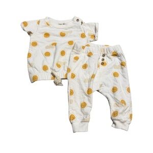 ✨🌞 Rabbit + Bear by Emily & Oliver Sun‎ Print 2-Piece Set 3–6M 🌞✨